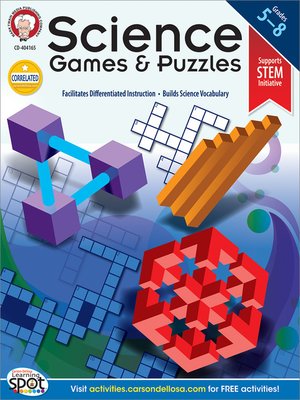 cover image of Science Games and Puzzles, Grades 5 - 8